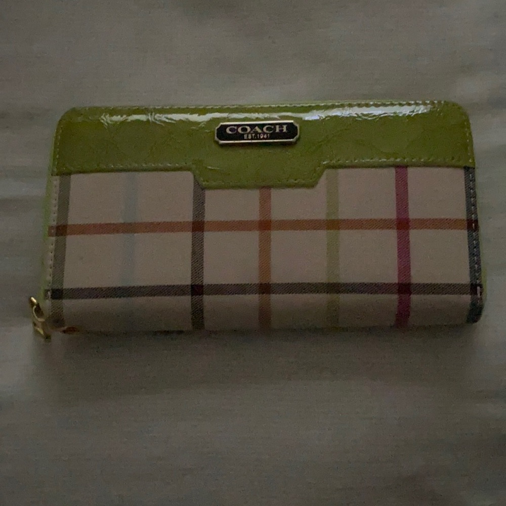 Coach Accordian Zip Around Wallet